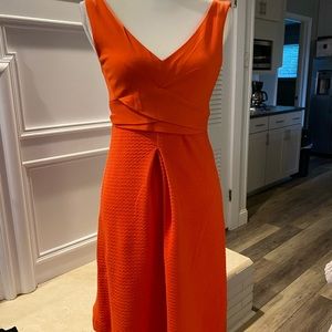 Anthropologie orange dress
